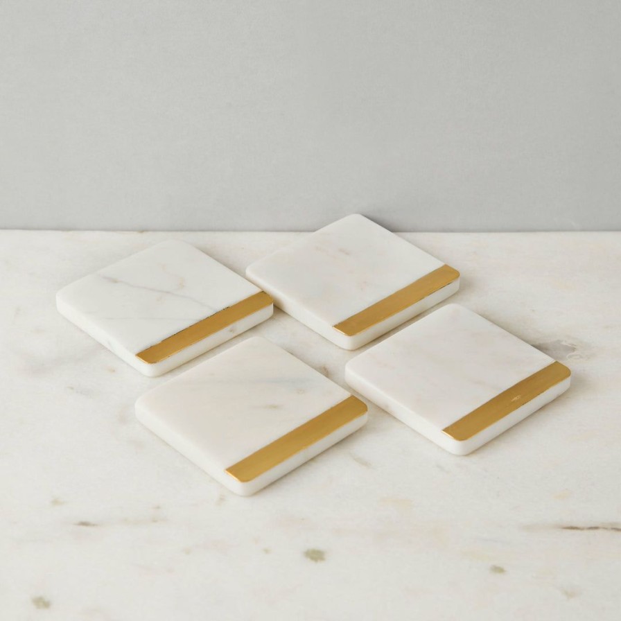 Barware * | Elm & Oak Davis Coasters (Set Of 4)