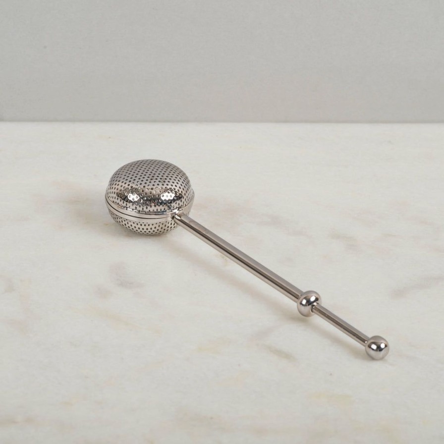 Table Top * | Elm & Oak Accessories English Flatball Tea Infuser Large (Nickel)