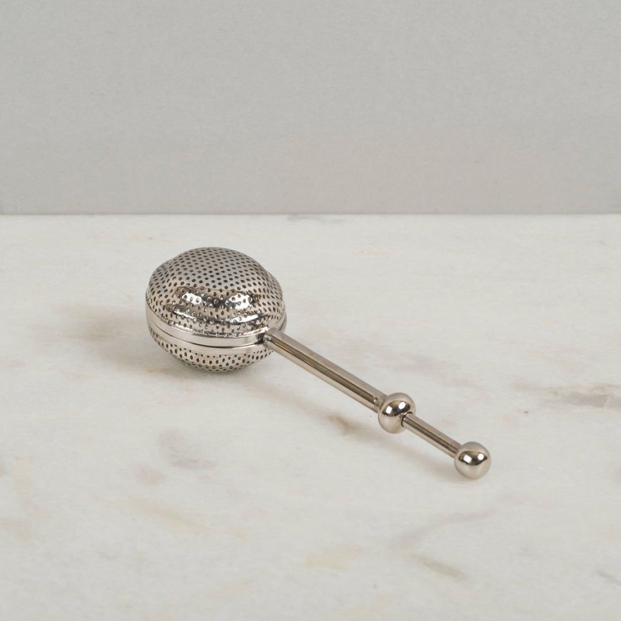 Table Top * | Elm & Oak Accessories English Flatball Tea Infuser Small (Nickel)