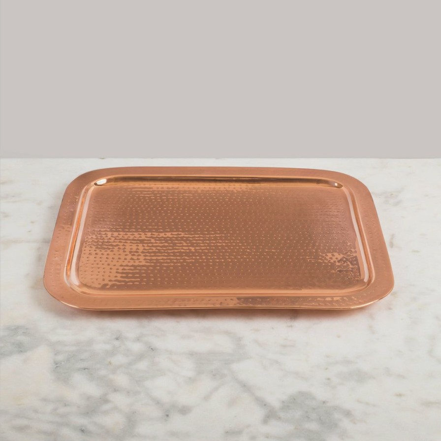 Barware * | Elm & Oak Barware Rose Gold Tray