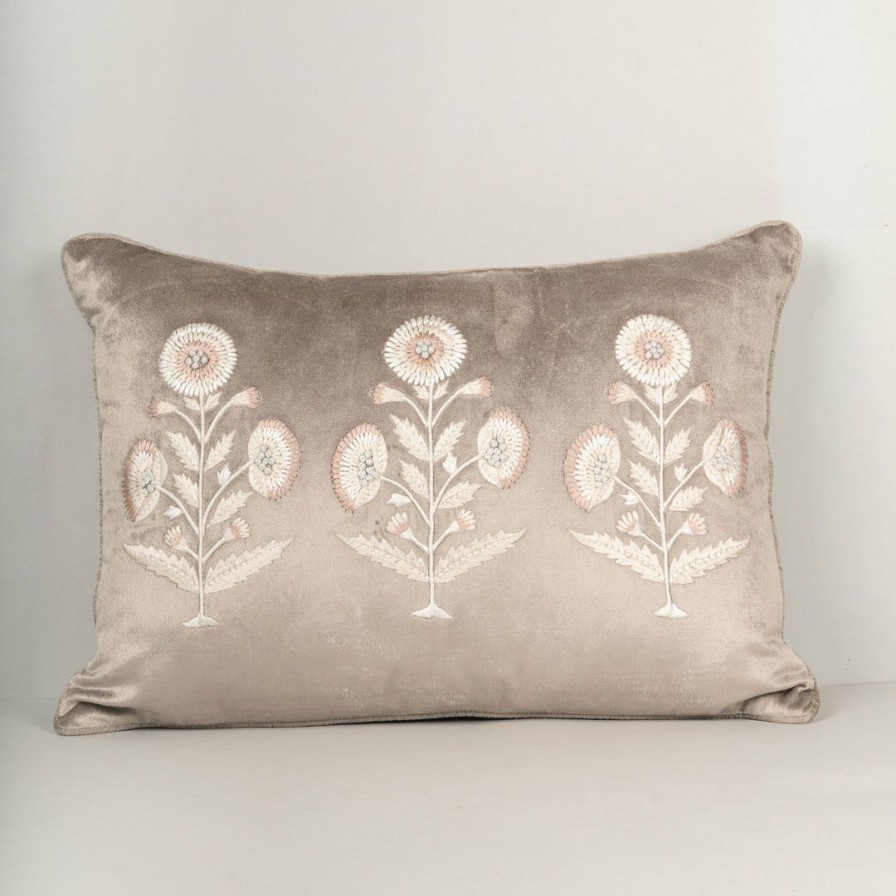 Textiles * | Elm And Oak Gulnaz Embroidered Cushion