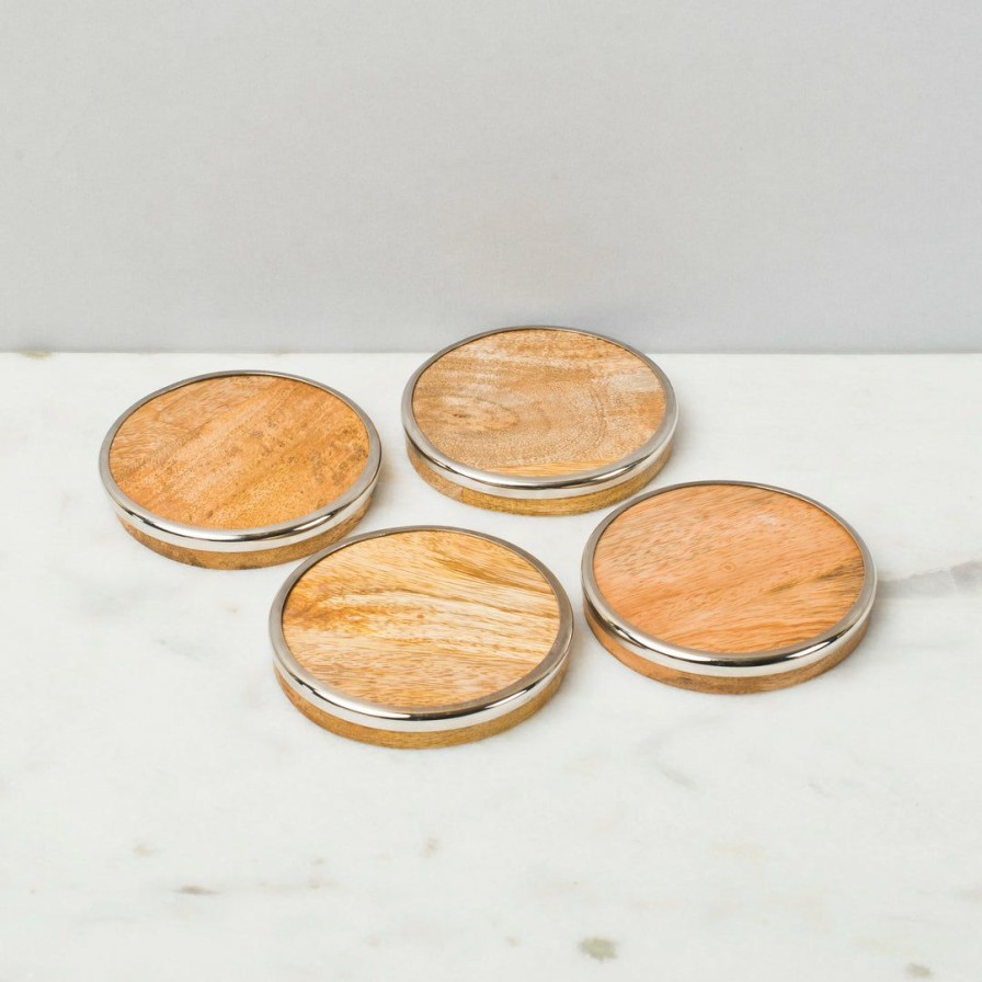 Barware * | Elm & Oak Verona Coasters (Set Of 4)