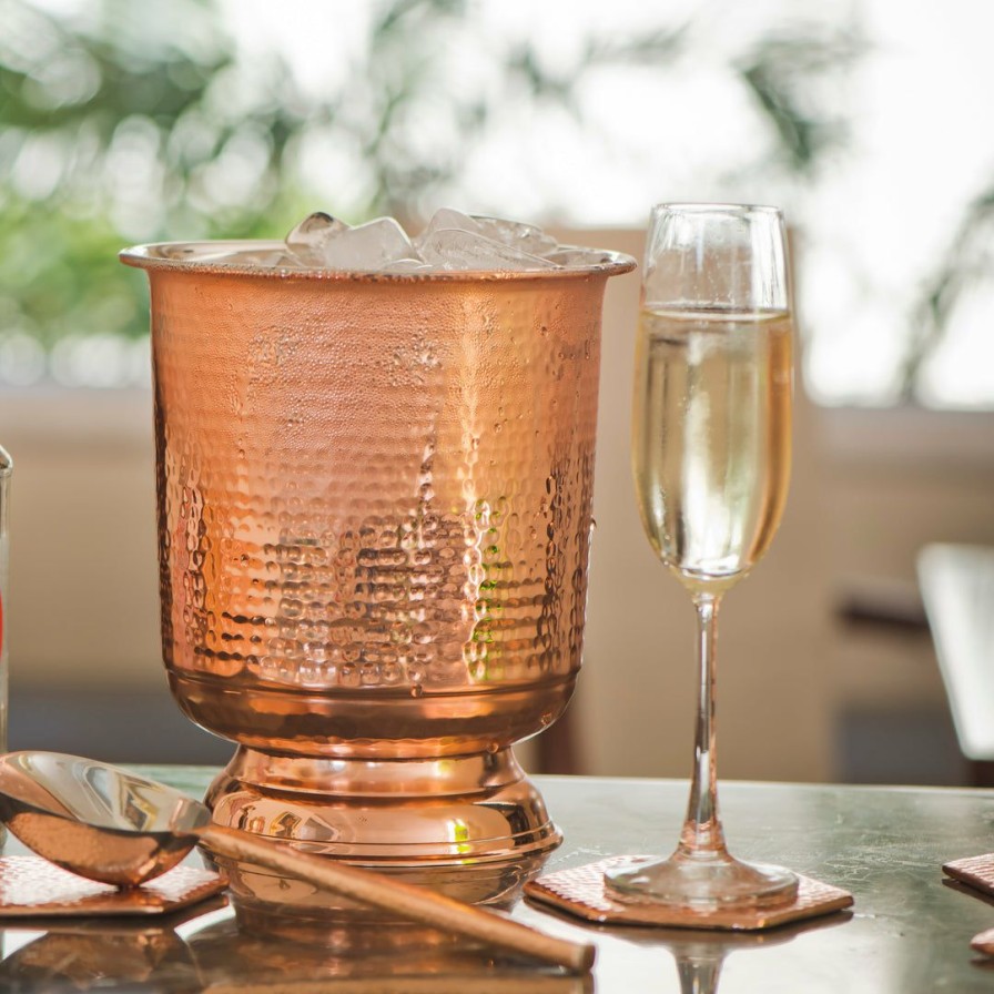 Barware * | Elm And Oak Barware Rose Gold Ice Bucket