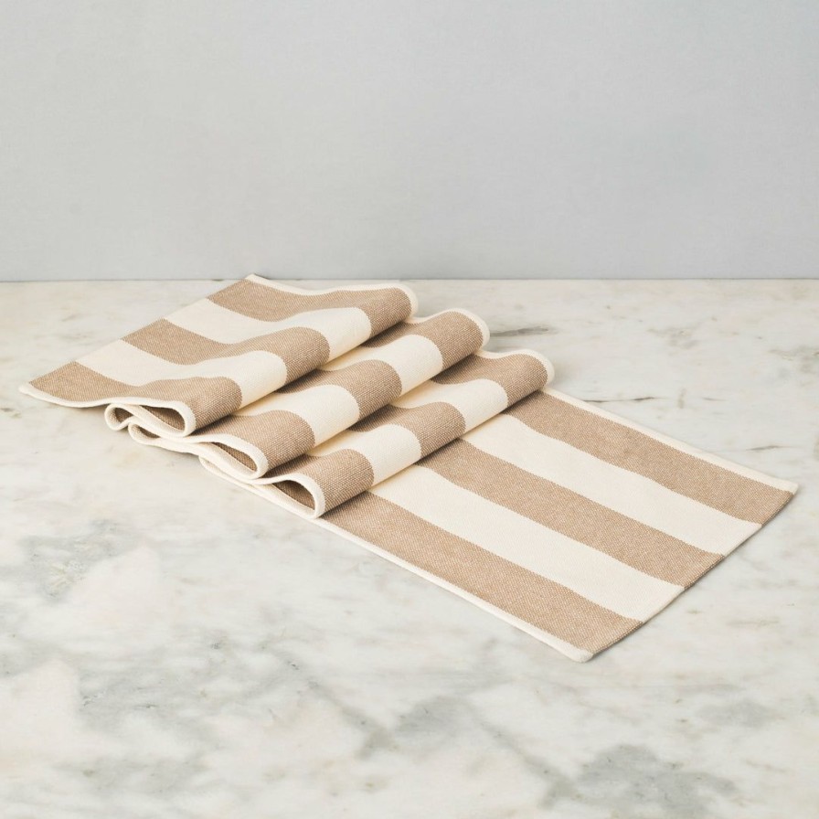 Textiles * | Elm & Oak French Stripe Runner Textiles