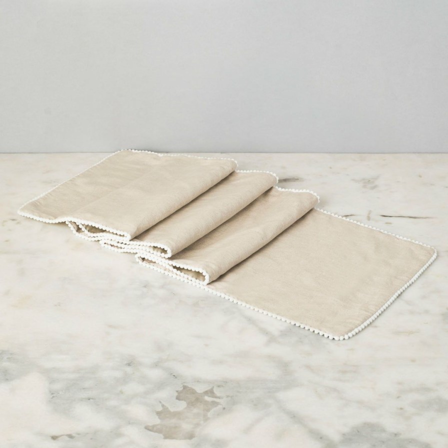 Textiles * | Elm & Oak Textiles Chloe Taupe Runner