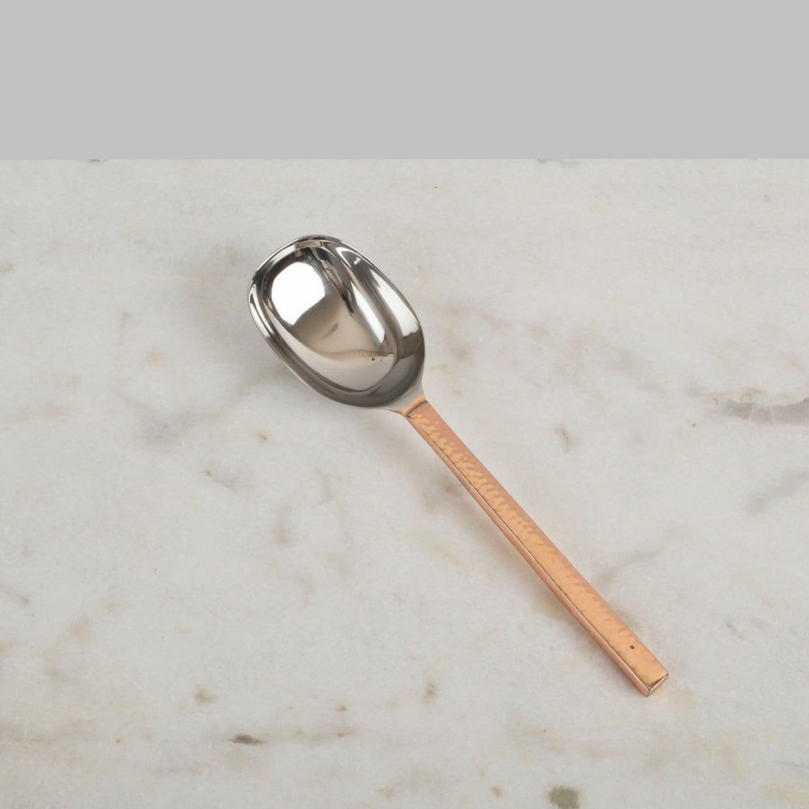 Barware * | Elm And Oak Rose Gold Ice Scoop