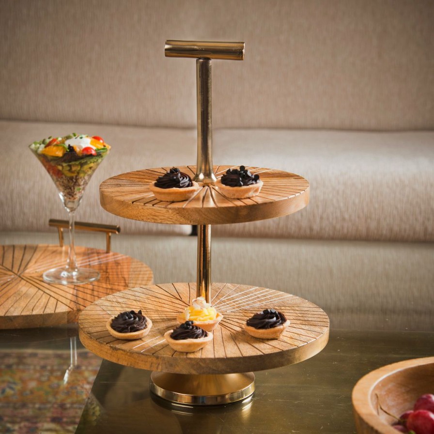 Table Top * | Elm & Oak Table Top Milano Cake Stand