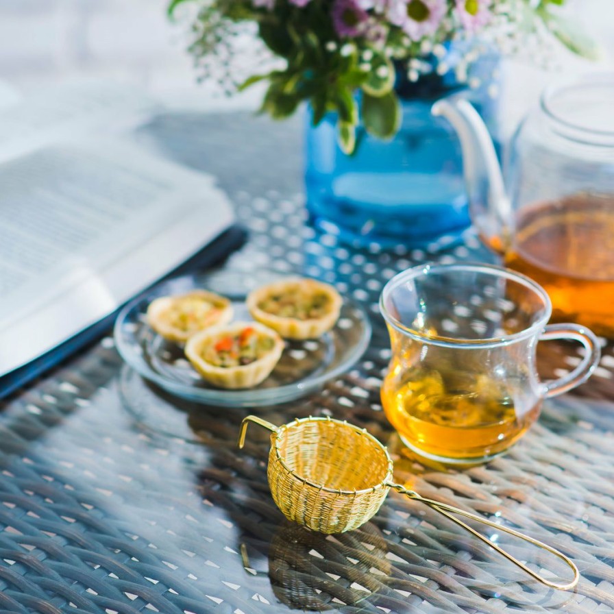 Table Top * | Elm & Oak English Basket Tea Infuser And Strainer