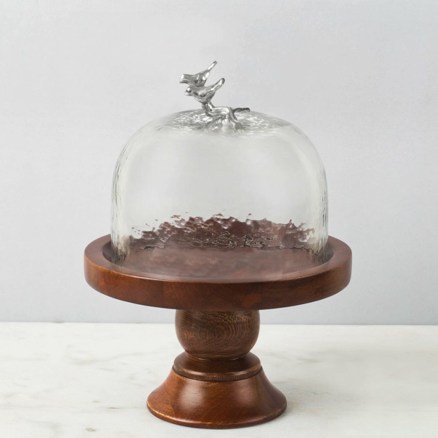 Table Top * | Elm And Oak Hummingbird Cake Stand And Dome