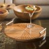 Table Top * | Elm & Oak Table Top Milano Round Tray (Large)