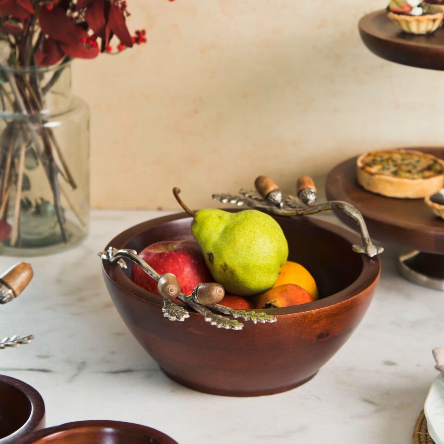 Table Top * | Elm And Oak Chestnut Oak Fruit Bowl Table Top