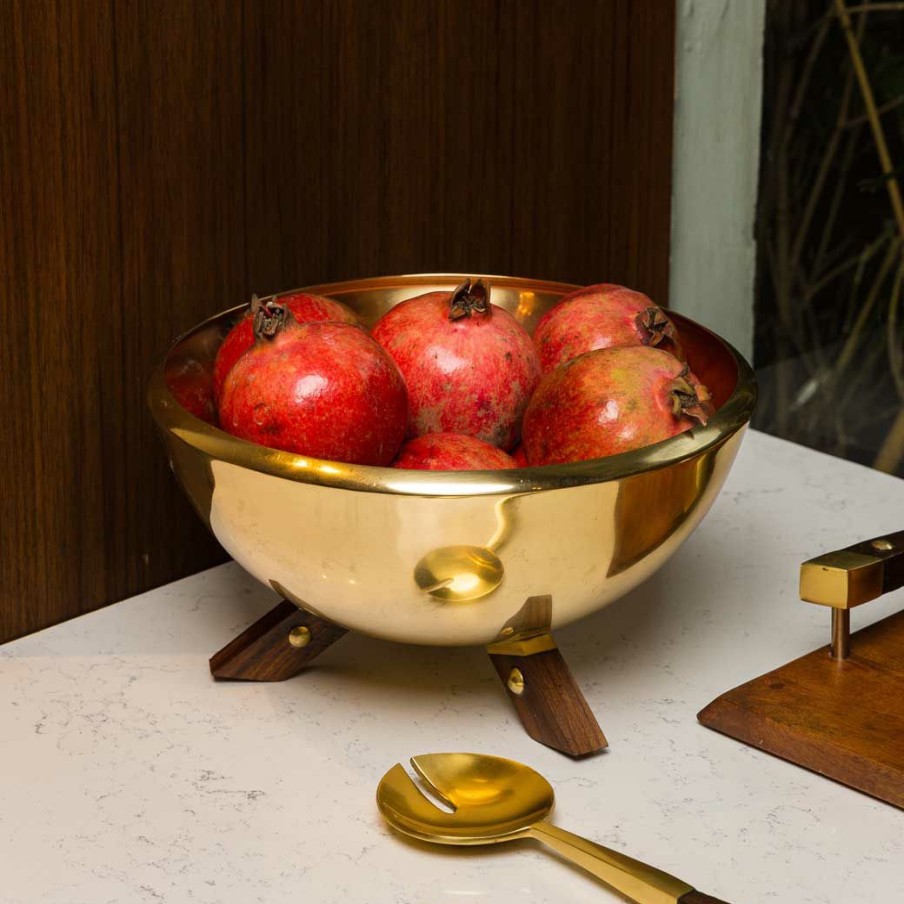 Table Top * | Elm And Oak Marigold Salad Bowl