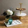 Table Top * | Elm & Oak Table Top Polka Dot Marble Inlay Tray