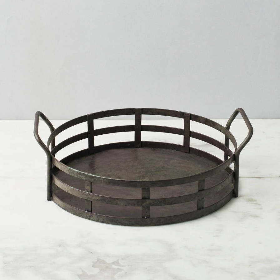 Table Top * | Elm & Oak Siena Round Tray (Small)