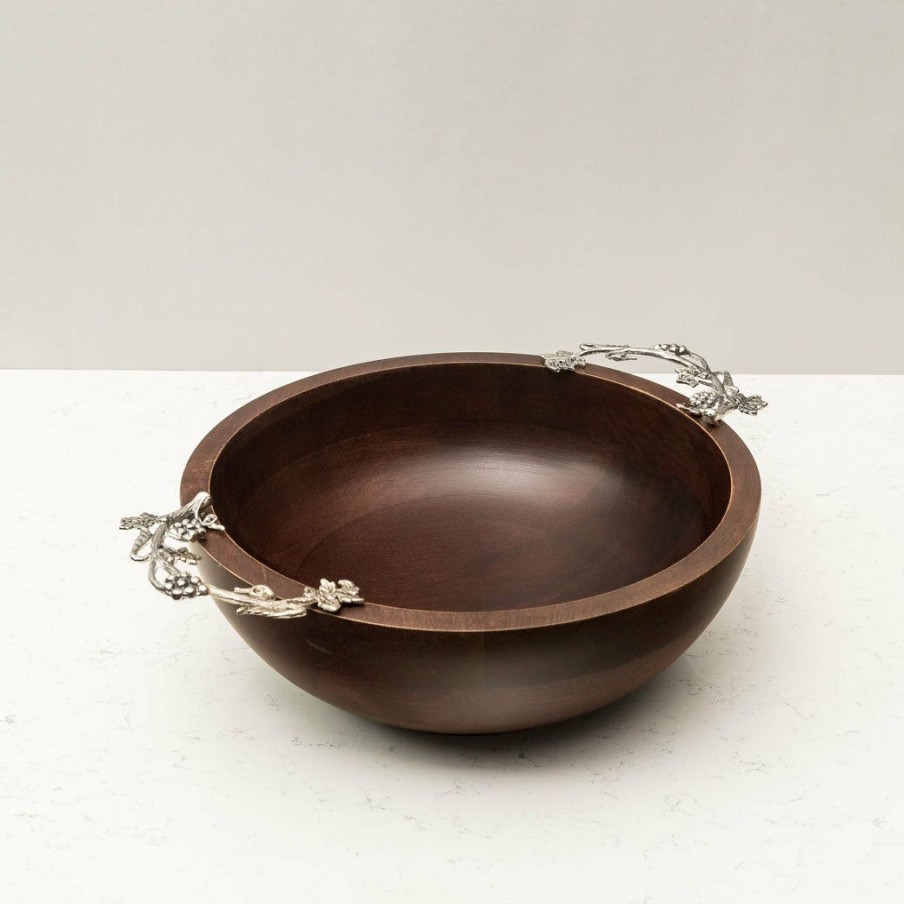 Table Top * | Elm And Oak Grape Wine Salad Bowl Table Top