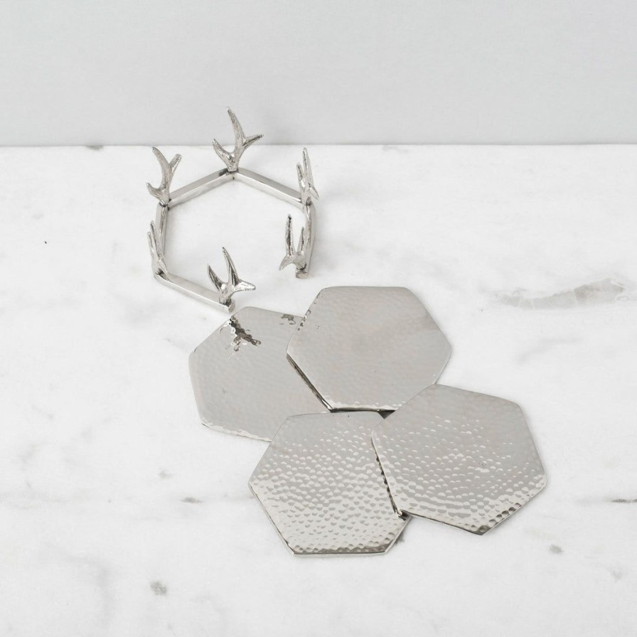 Barware * | Elm And Oak Reindeer Coasters