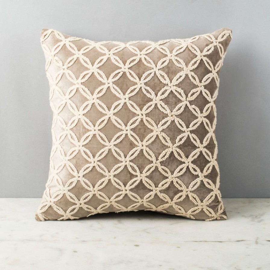 Textiles * | Elm And Oak Anastasia Embroidered Cushion