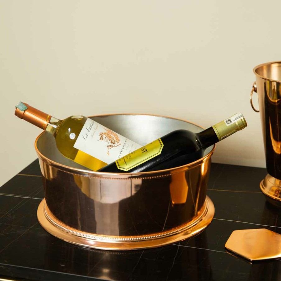 Barware * | Elm And Oak Rose Gold Wine Cooler Barware