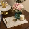 Table Top * | Elm & Oak Shell Marble Inlay Tray Table Top