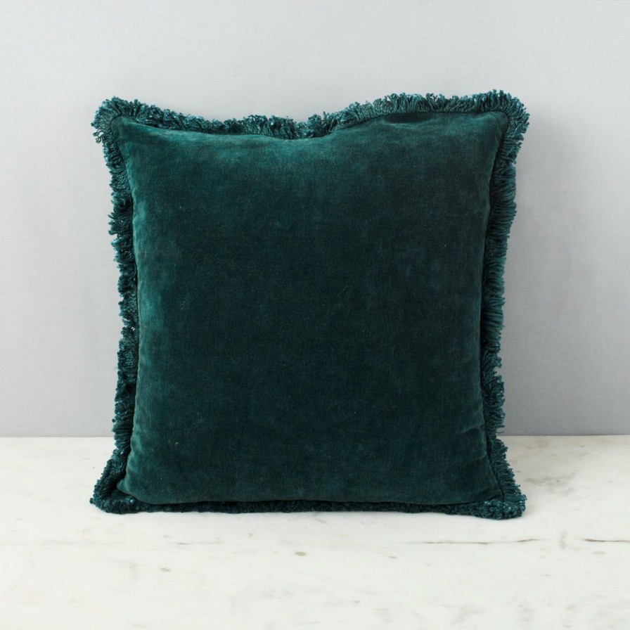 Textiles * | Elm And Oak Lugano Antique Green Cushion Textiles