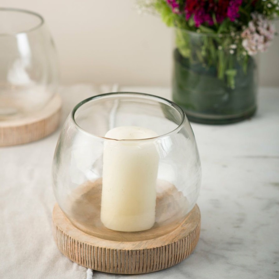 Table Top * | Elm & Oak Elsa Candle Holder (Natural) Candle Holders