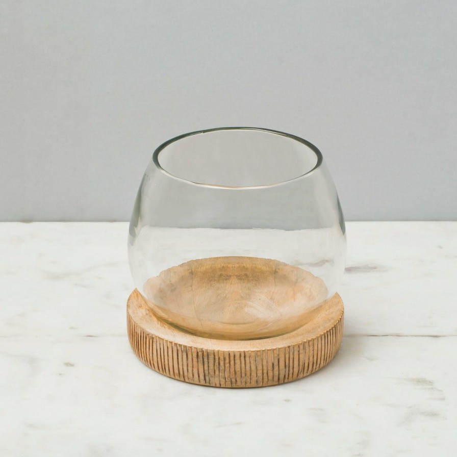 Table Top * | Elm & Oak Elsa Candle Holder (Natural) Candle Holders