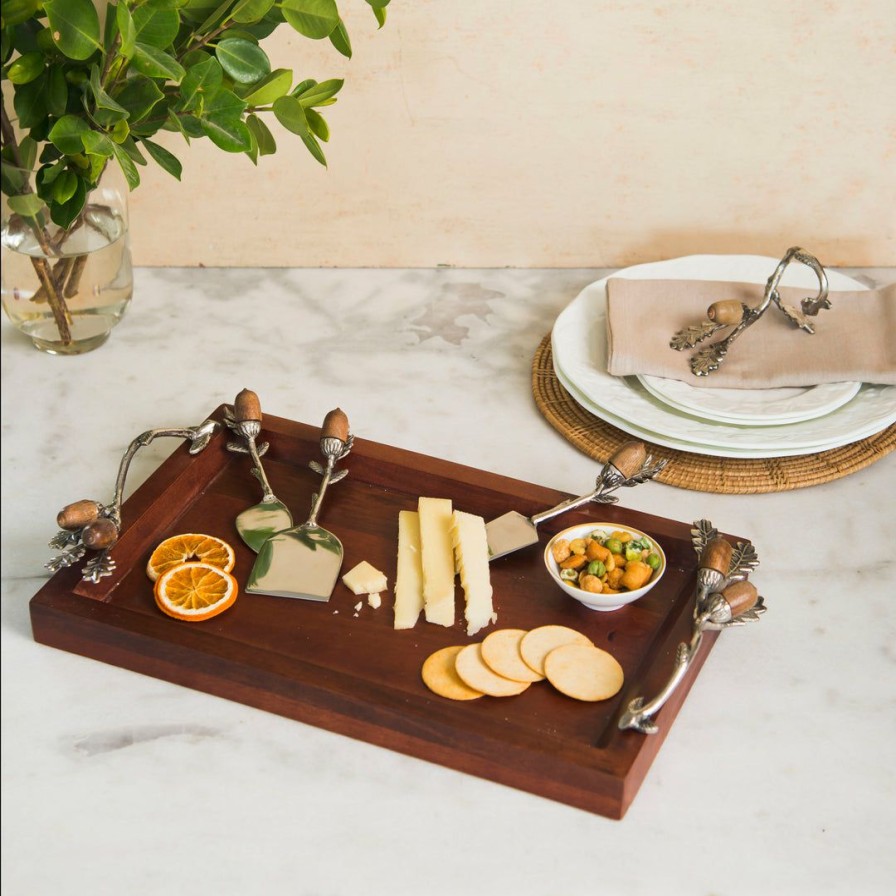 Table Top * | Elm And Oak Table Top Chestnut Oak Cheese Platter