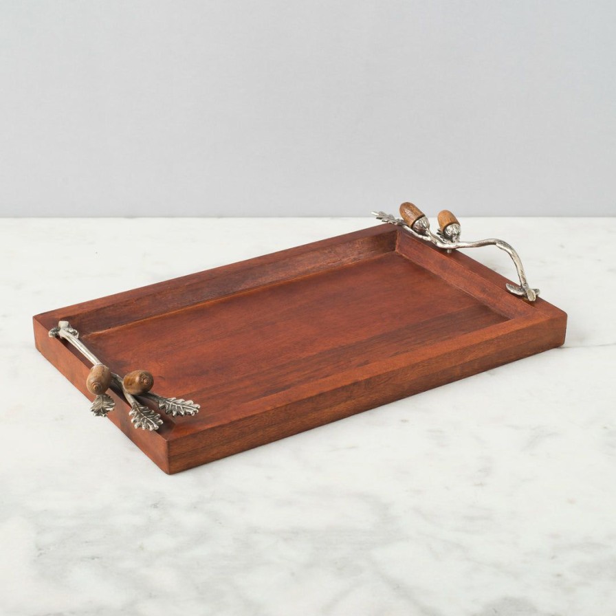 Table Top * | Elm And Oak Table Top Chestnut Oak Cheese Platter