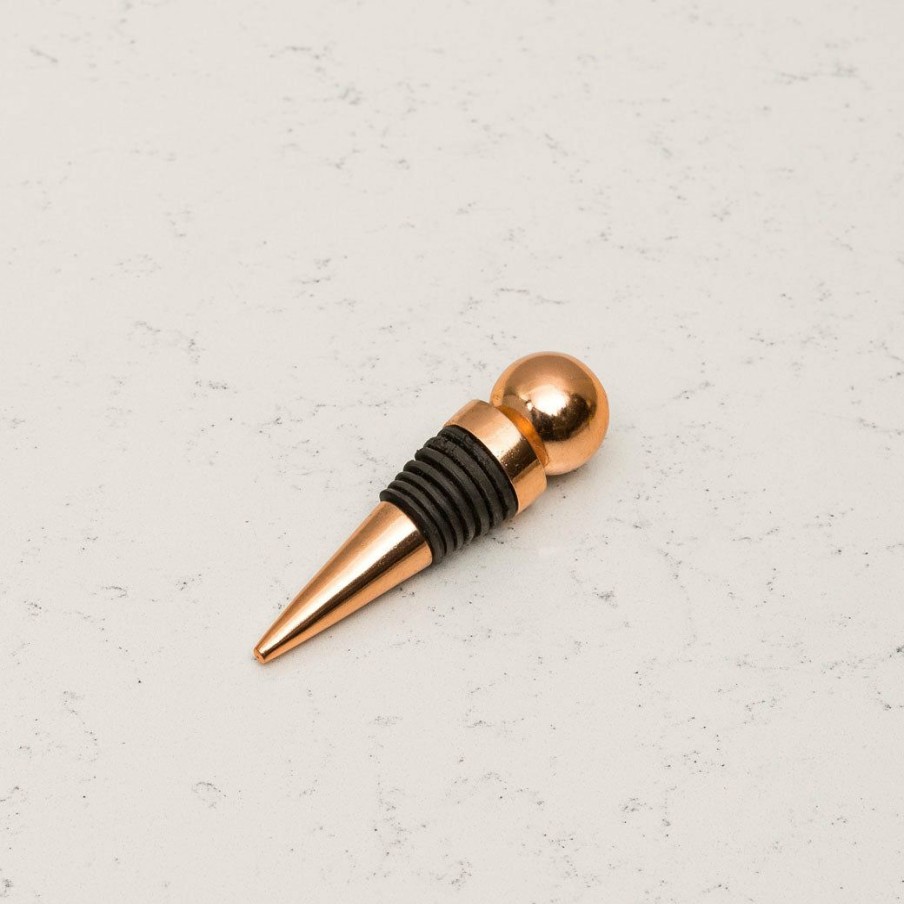 Barware * | Elm And Oak Barware Rose Gold Bottle Stopper