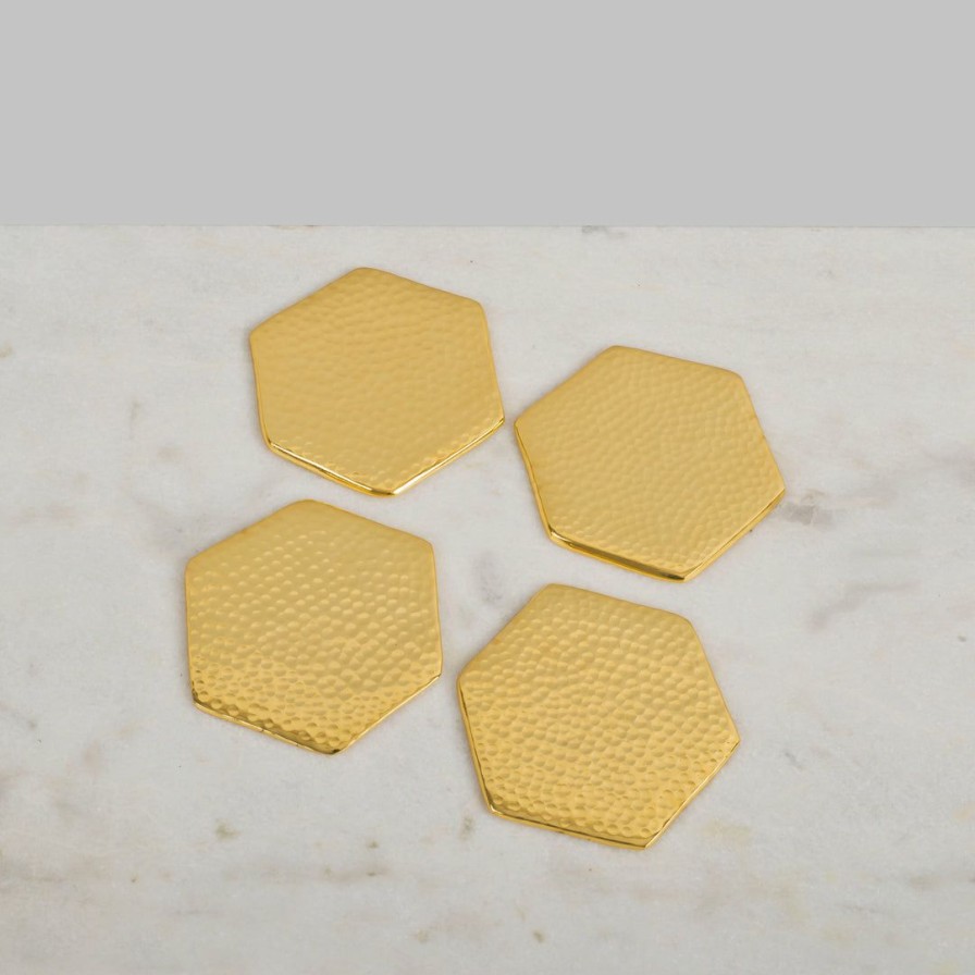 Barware * | Elm & Oak Florence Coasters (Set Of 4)